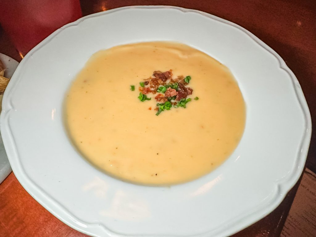 Cheddar Cheese Soup.