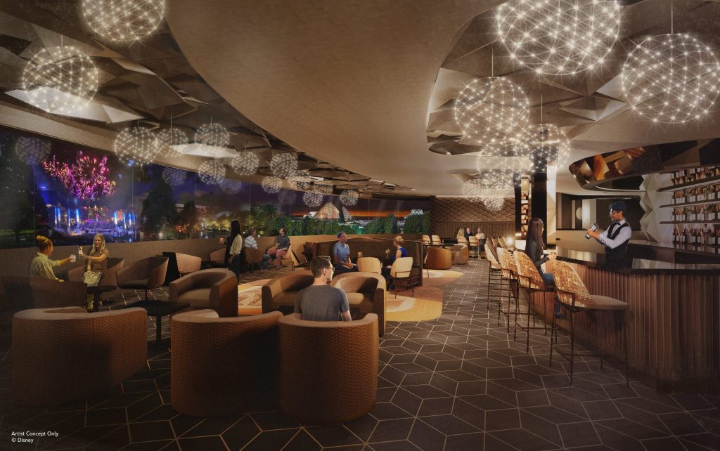 New Lounge Inspired by Spaceship Earth