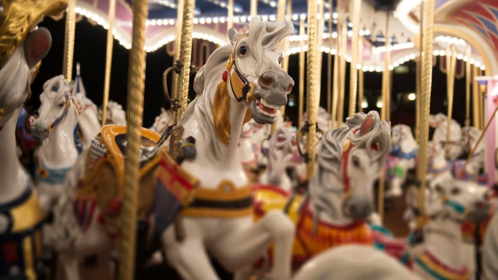 Caballos en el carrusel