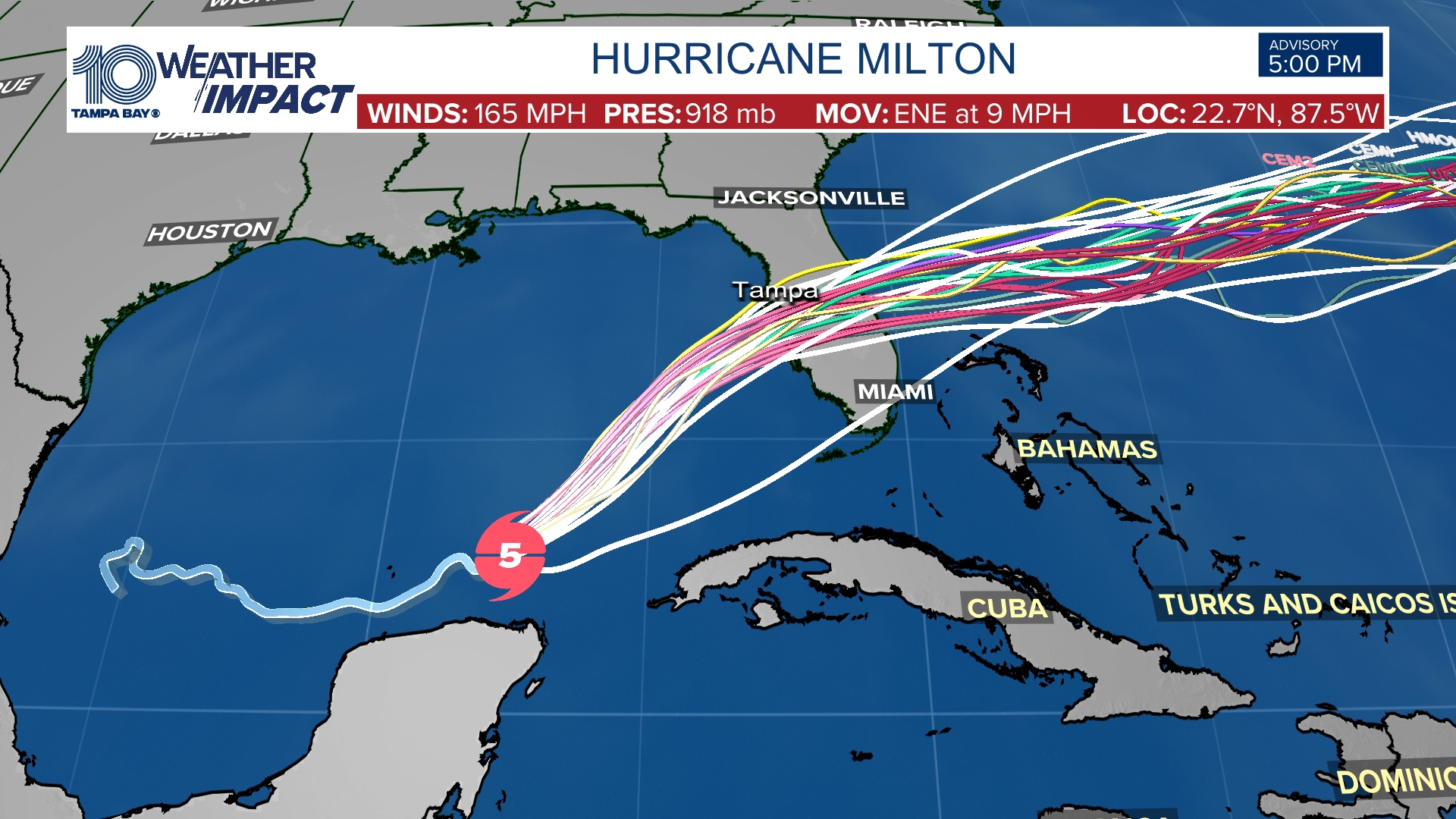 hurricane milton spaghetti model