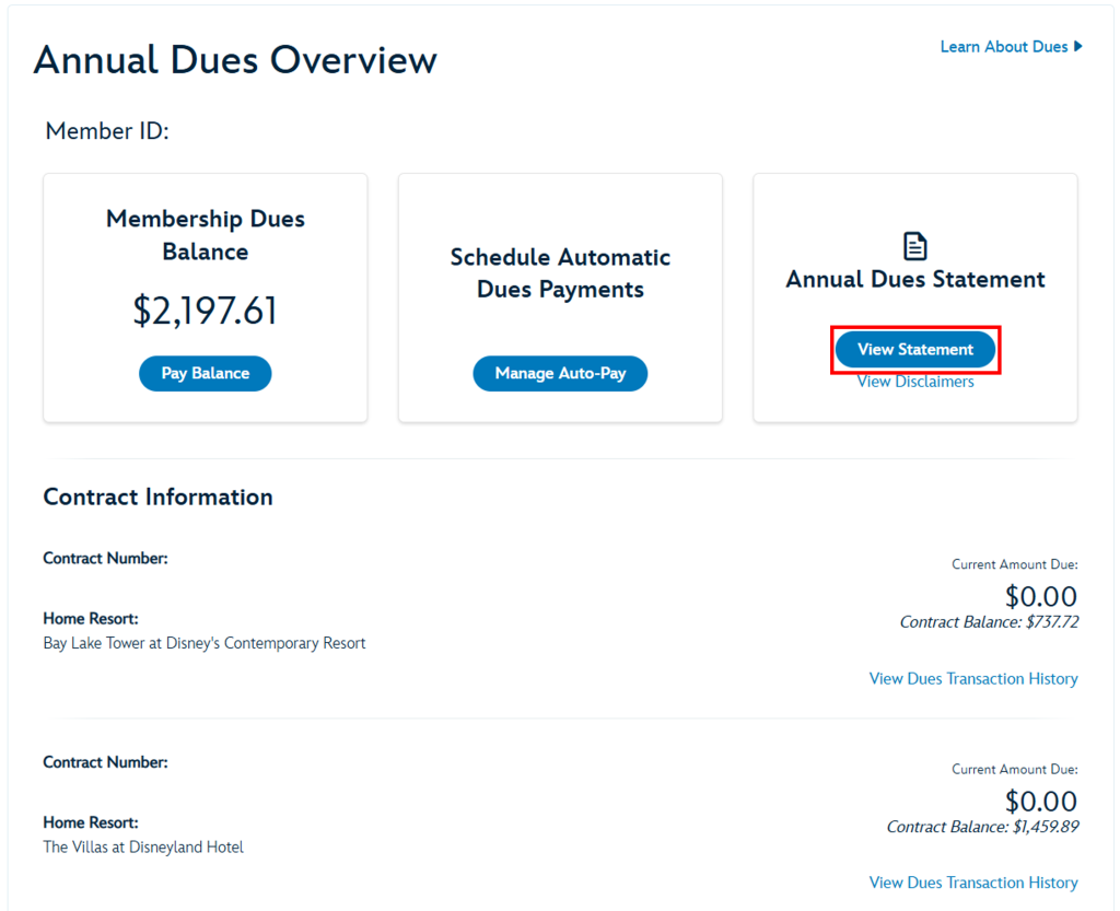 DVC Dues