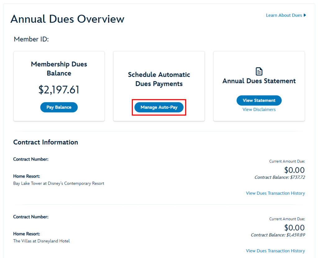 DVC Dues