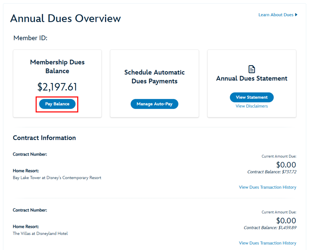 DVC Dues