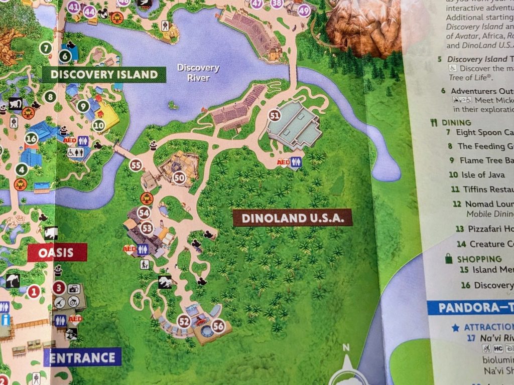 Mapa de Dinoland