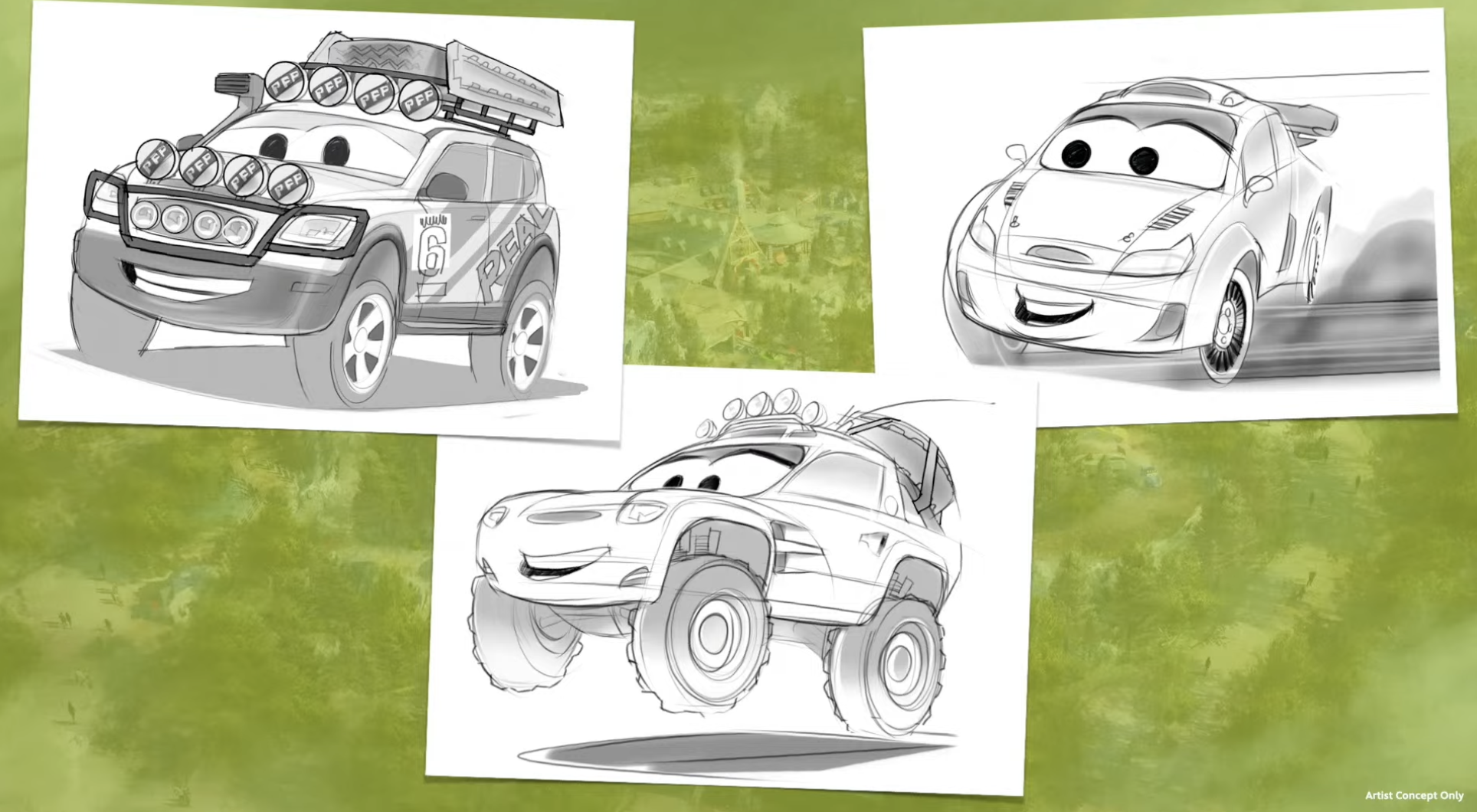 cars attraction ride vehicle concept