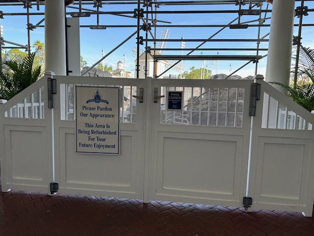 Stormalong Bay Refurbishment Sign