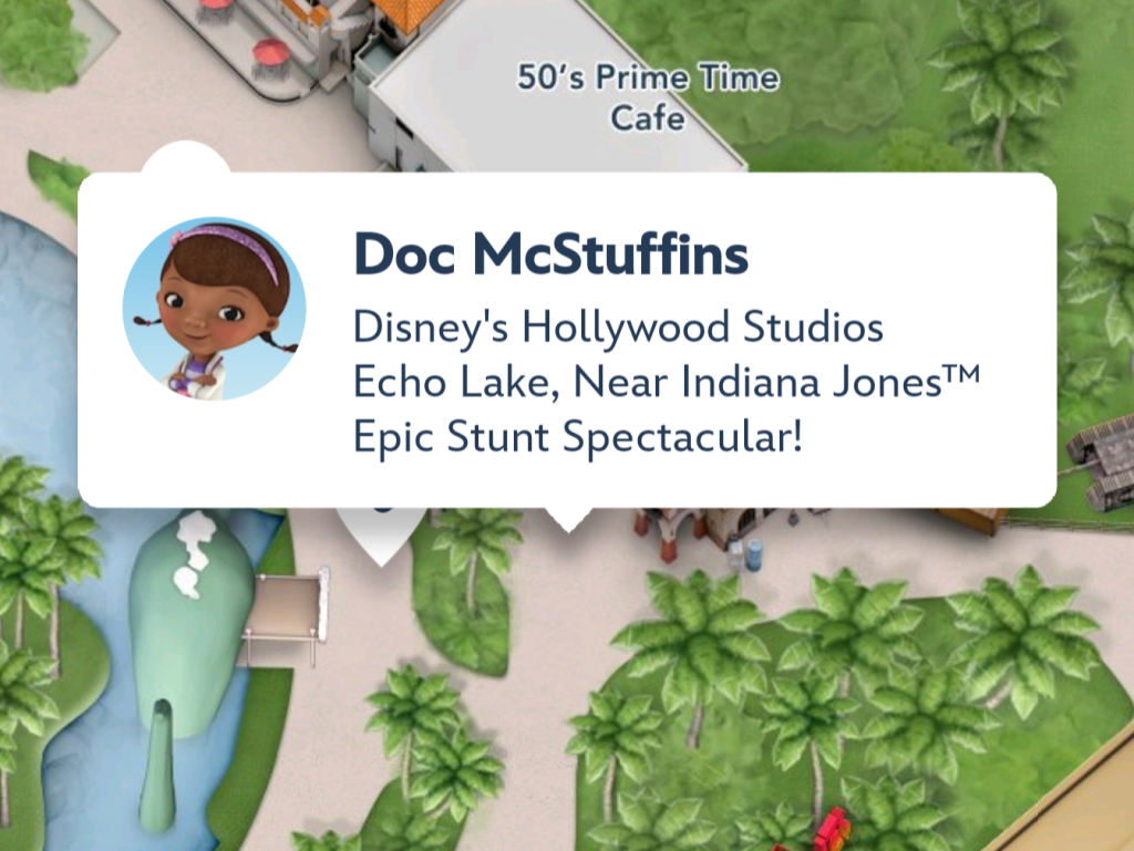 Doc McStuffins meet and greet location
