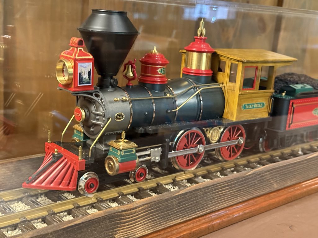 Model of the Lilly Belle Train.