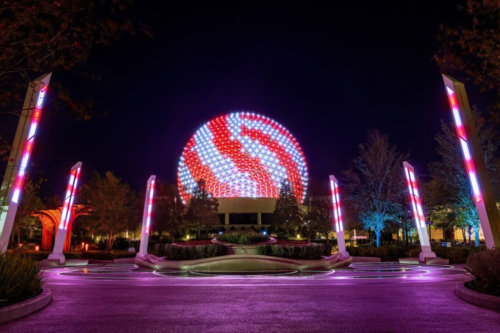 2025-EPCOT-Festival-of-Holidays-Spaceship-Earth