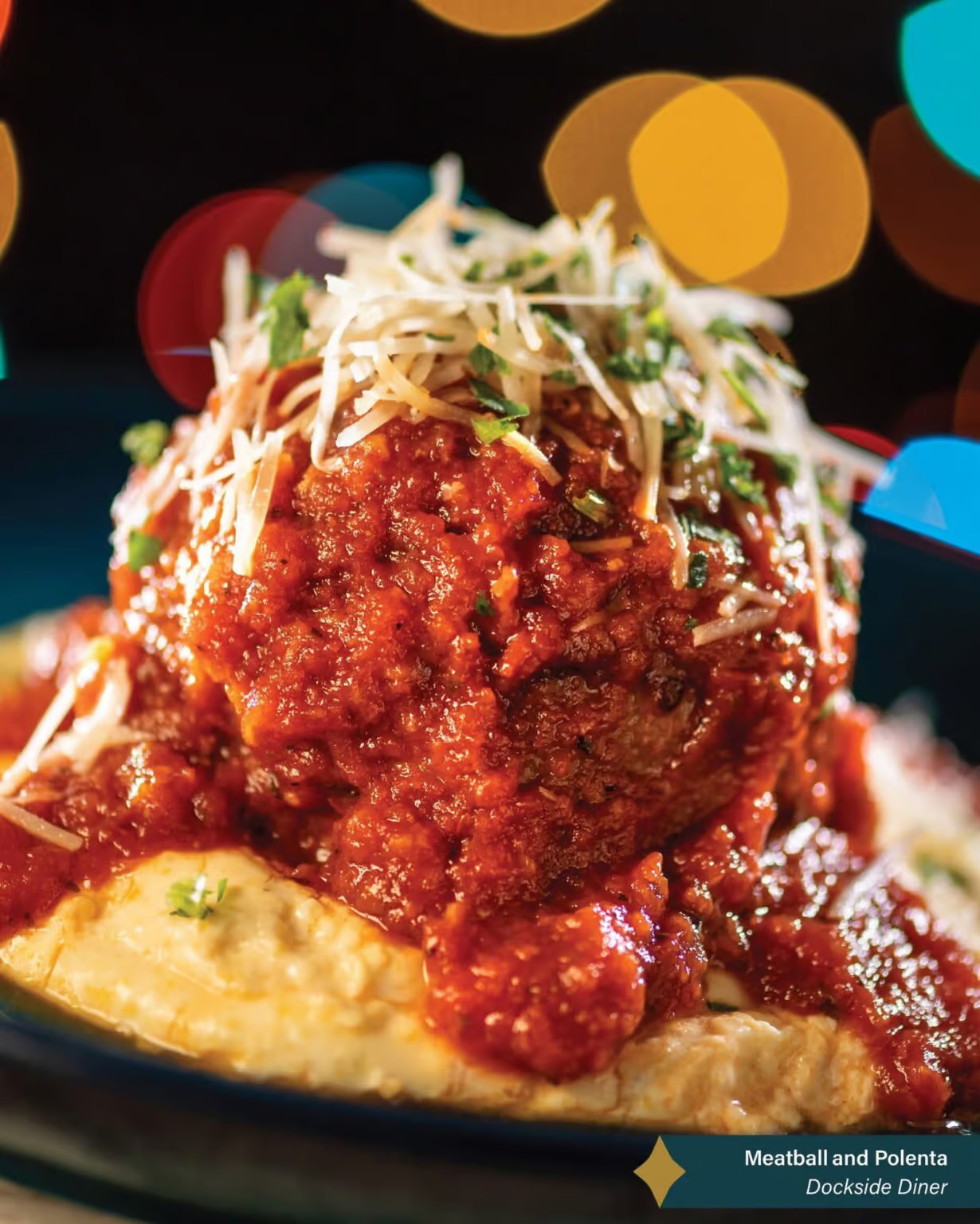 Meatball and Polenta