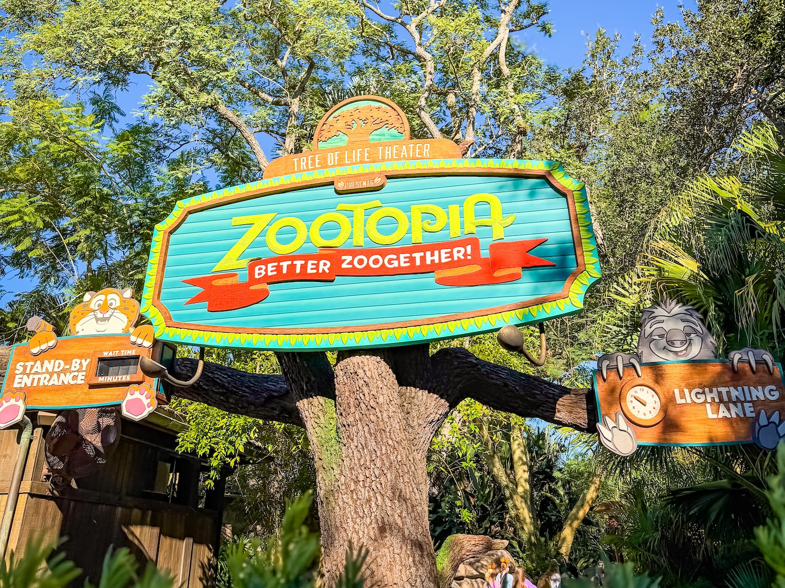 Zootopia - Better Zoogether sign lightning lane