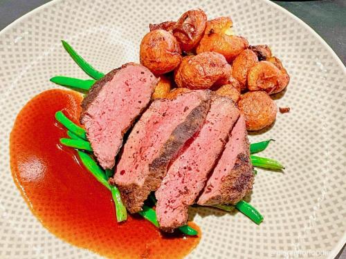 Flank Steak is an entree guests can order while at Space 220 (Photo from Instagram: @disneyforfoodies).