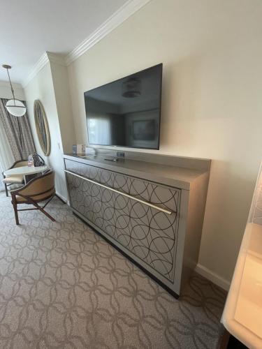 DVC Riviera Resort Studio TV cabinet with hidden Murphy bed