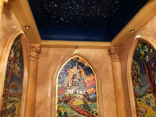 Cinderella Castle Suite Bathroom Mosaic Walls